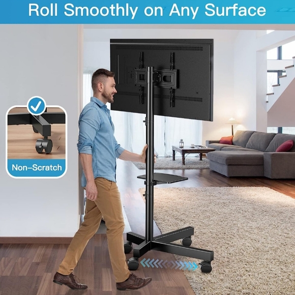 TV Cart For 23" To 60" TVs - Picture 7 of 14